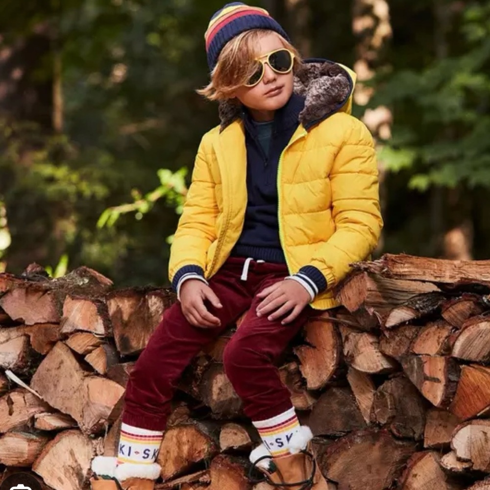 Nwt Janie and Jack Faux Fur-Lined Hooded Puffer Jacket
